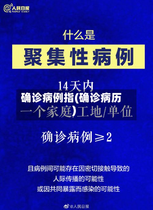 确诊病例指(确诊病历)-第3张图片