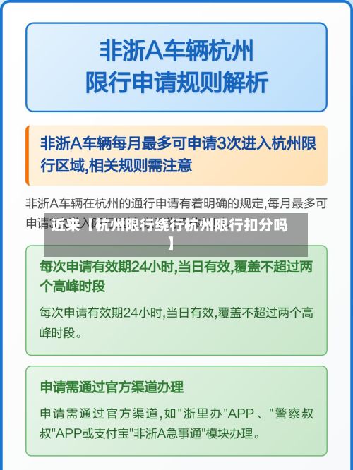 近来【杭州限行绕行杭州限行扣分吗】-第2张图片
