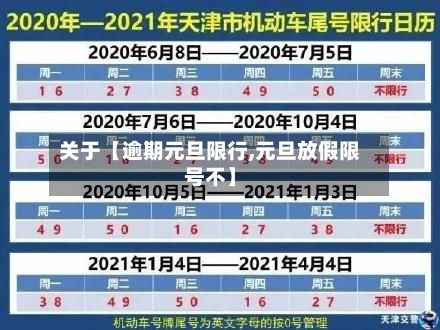 关于【逾期元旦限行,元旦放假限号不】