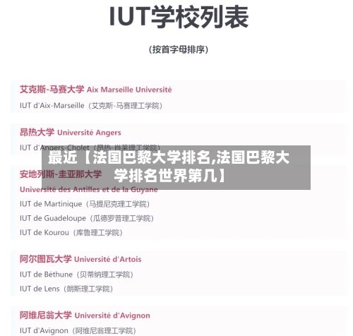 最近【法国巴黎大学排名,法国巴黎大学排名世界第几】